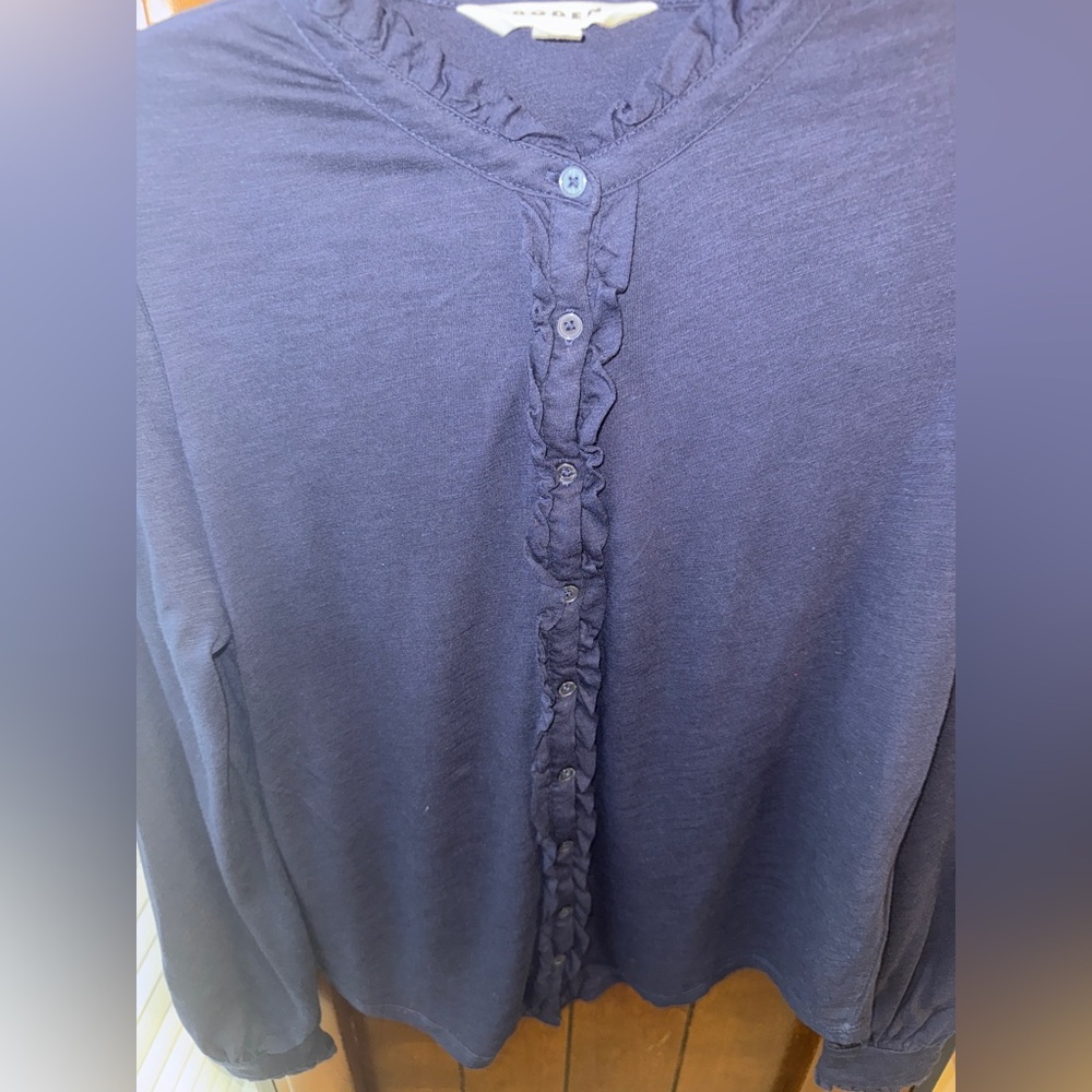 BODEN  Caroline Jersey Shirt SIZE: 6 - Picture 7 of 13